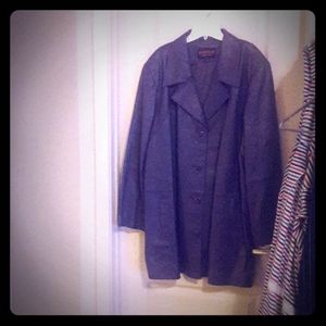 Leather coat